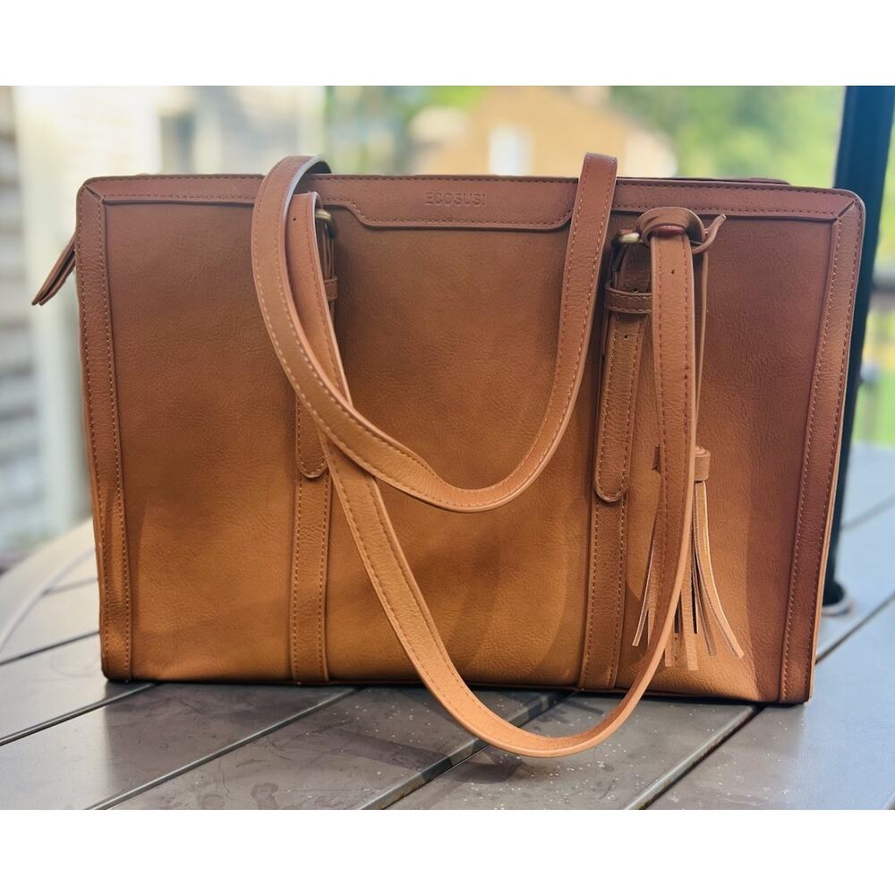 ECOSUSI Laptop Tote Fits Up to 15.6 Inch Briefcase for Women Office Handbags... - Picture 2 of 9
